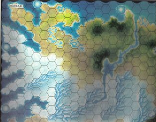 Warangel Accessory - Hexed Map of 1st Generation - Barbarians {Barbari} (Norway) by Angelo Porazzi Games